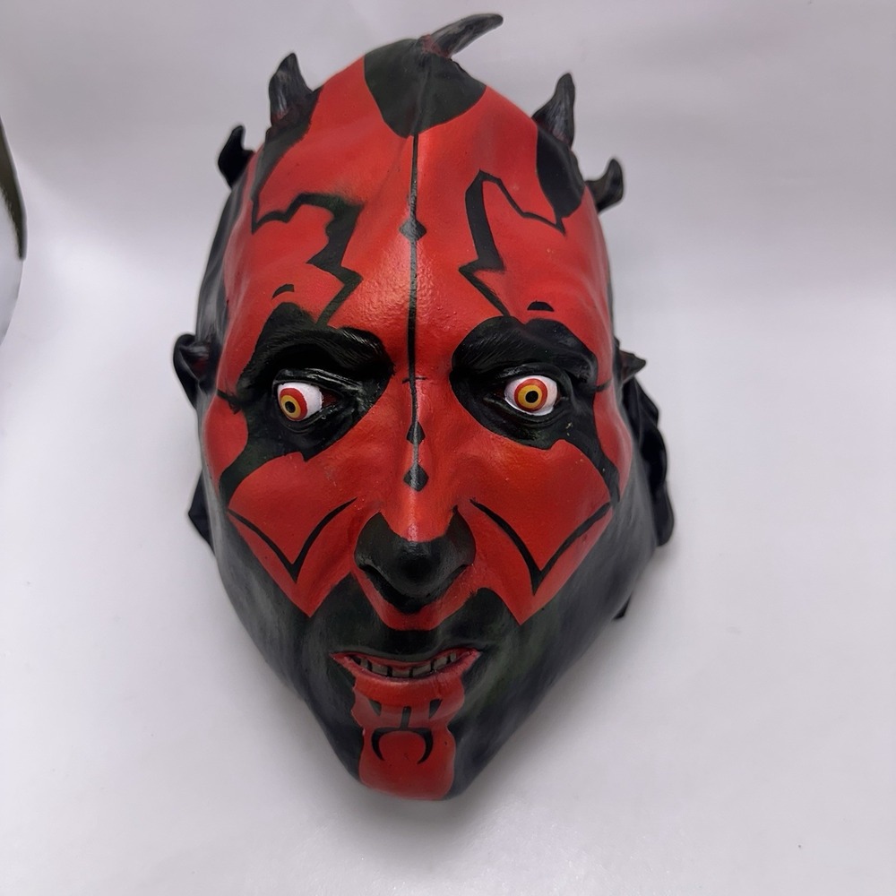 Star Wars Darth Maul Rubber Mask Halloween Costume One Size Lucasfilm LTD